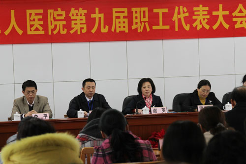 卫生局谢英书记发表讲话