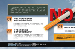 【5·31 世界无烟日】保护青少年远离传统烟草产品和电子烟